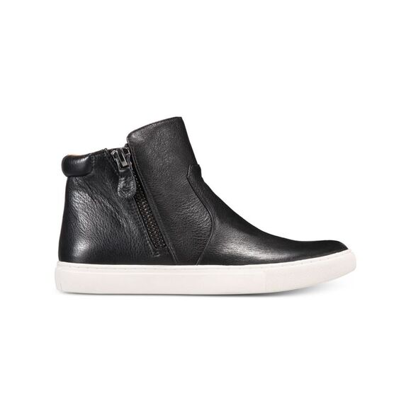 CARTERS Womens Black Cushioned Arch Support Carter Platform Leather Sneakers 6 M